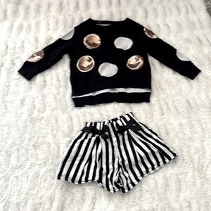 Toddler girl matching set size 2T.